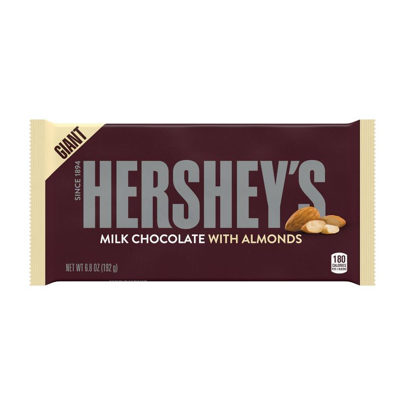 Hershey's Milk with Almond Family Giant Bar - 6.8oz