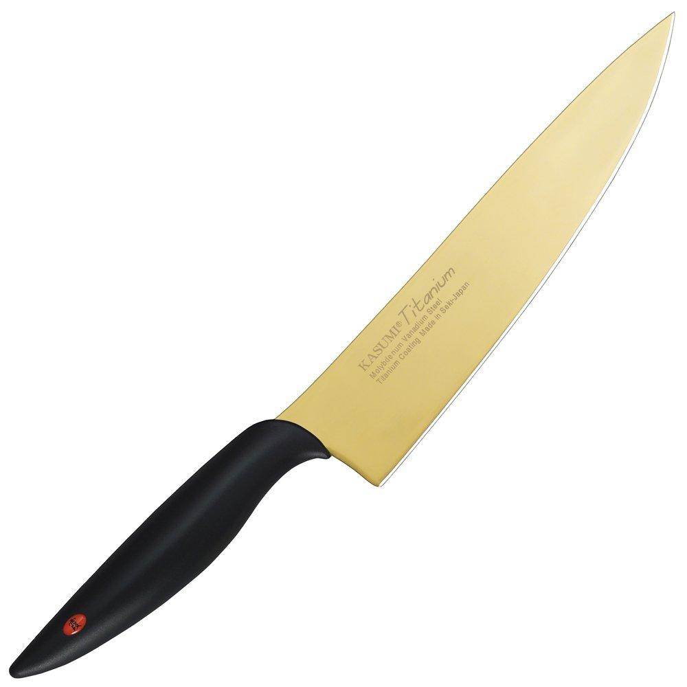 Chroma Kasumi Titanium: 7 3/4" Chef Knife - Gold