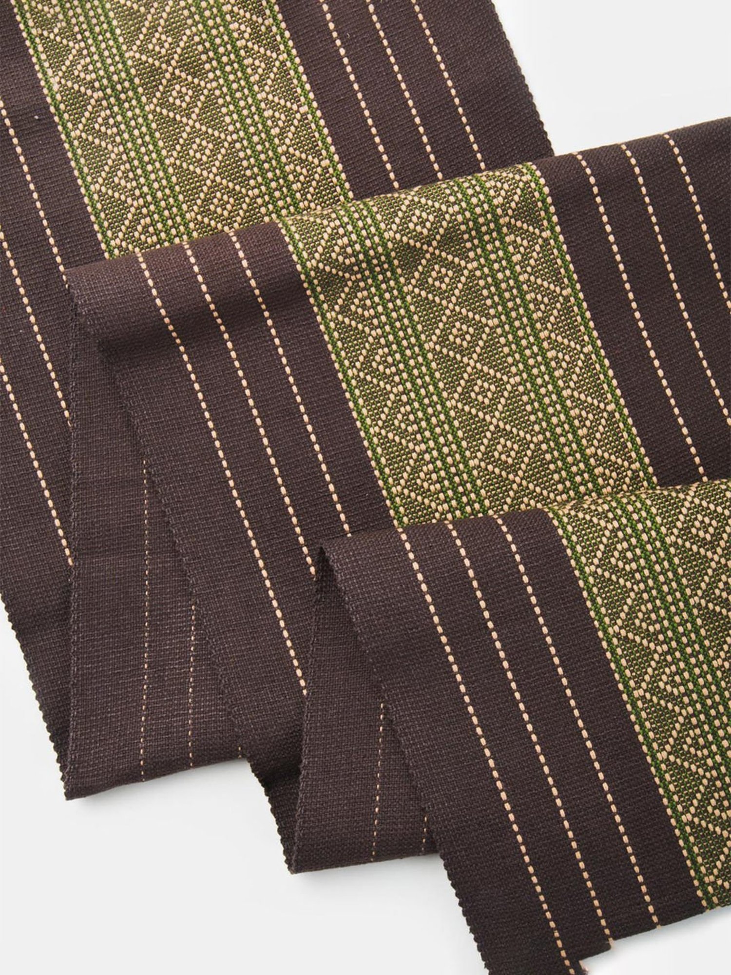 Fabindia Charcoal Cotton 60 TC 450 GSM Mirania Small Table Runner