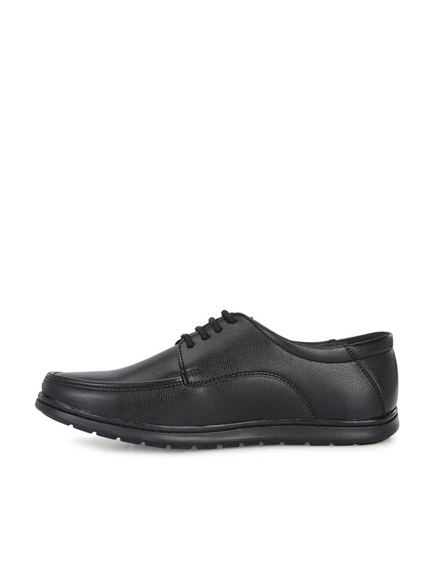 Eego Italy Men's Black Derby Shoes