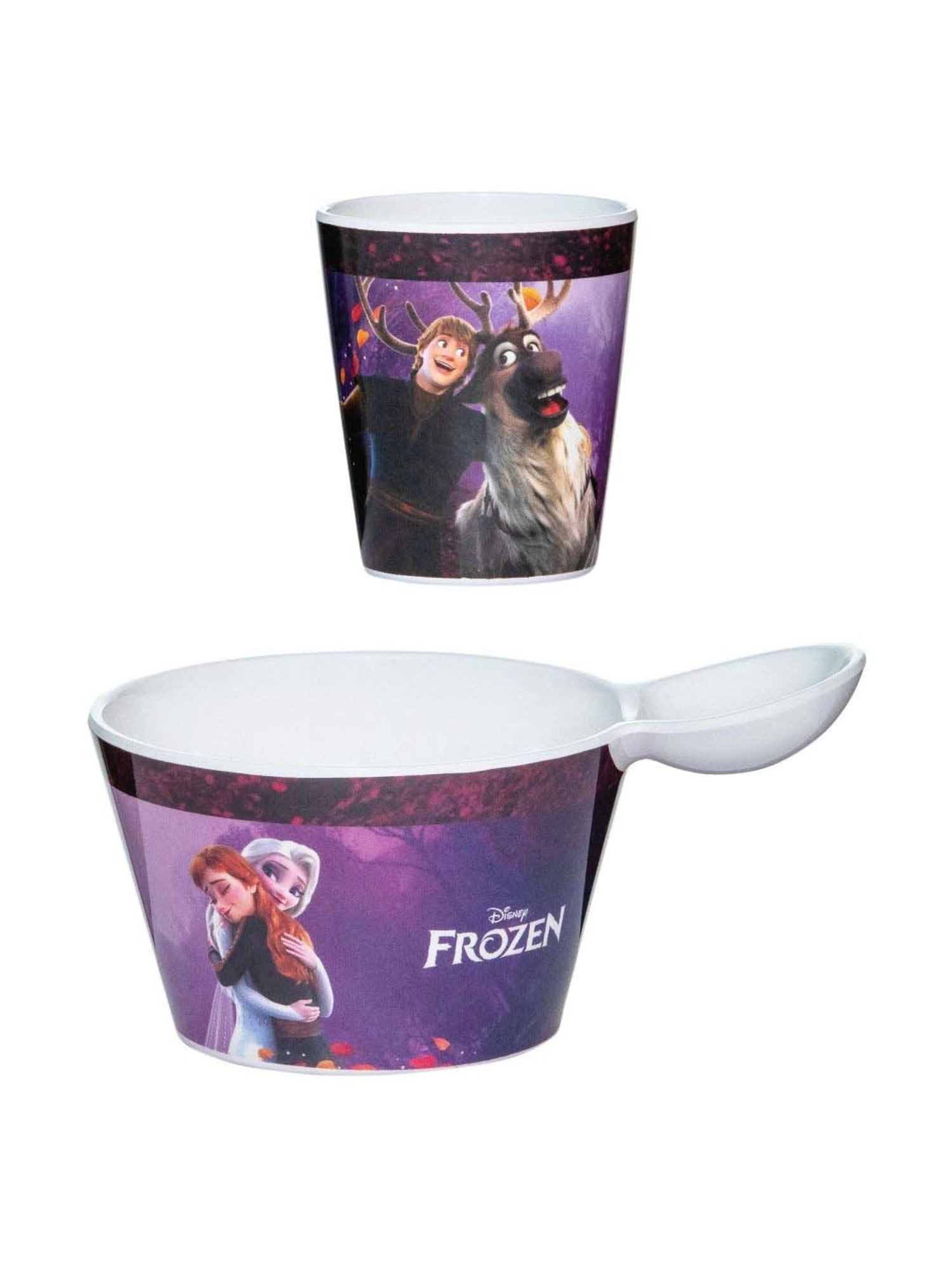 Servewell Frozen Purple Melamine Fries Dip Bowl Set (0.8 L)