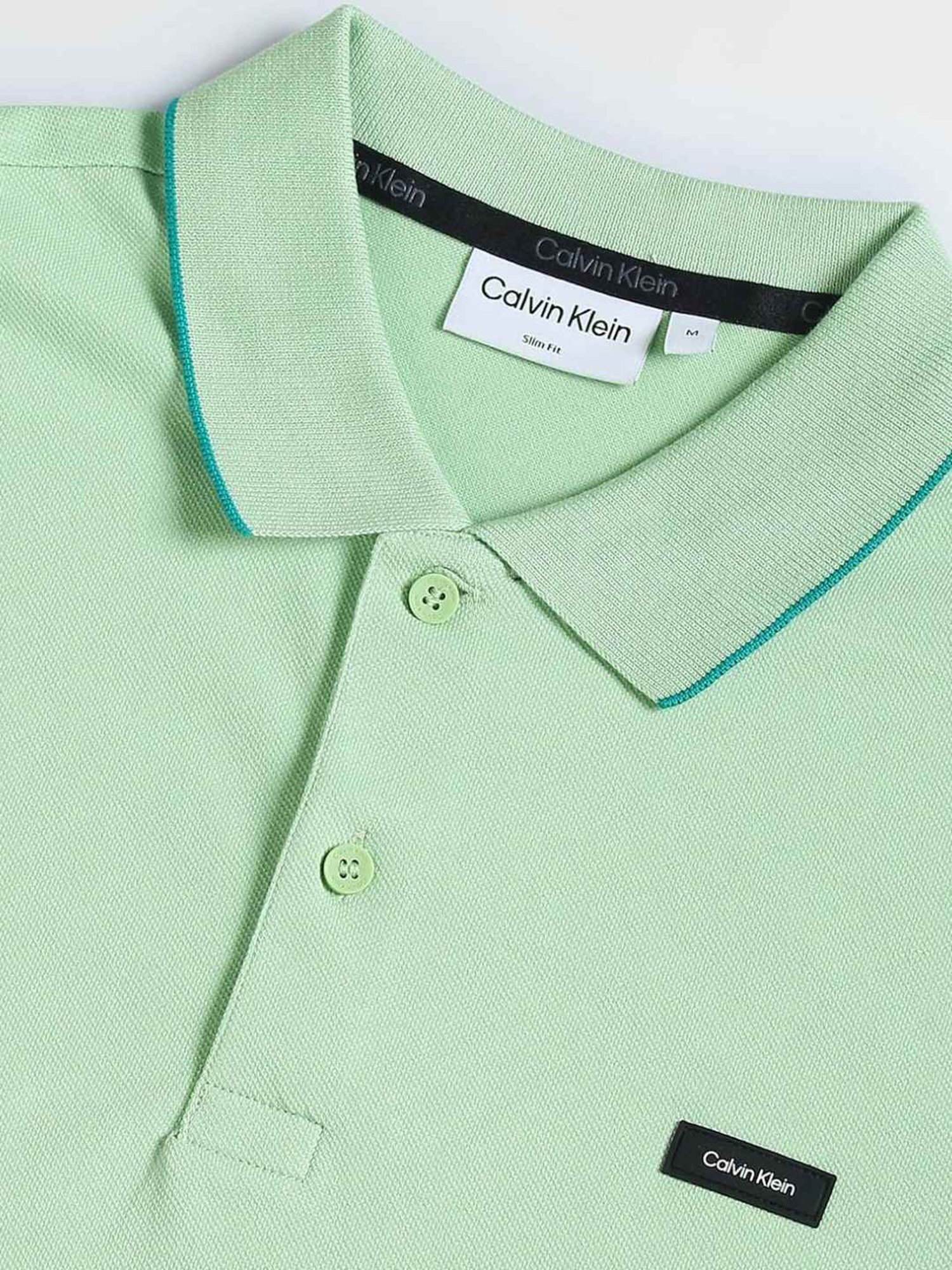 Calvin Klein Jeans Quiet Green Slim Fit Polo T-Shirt