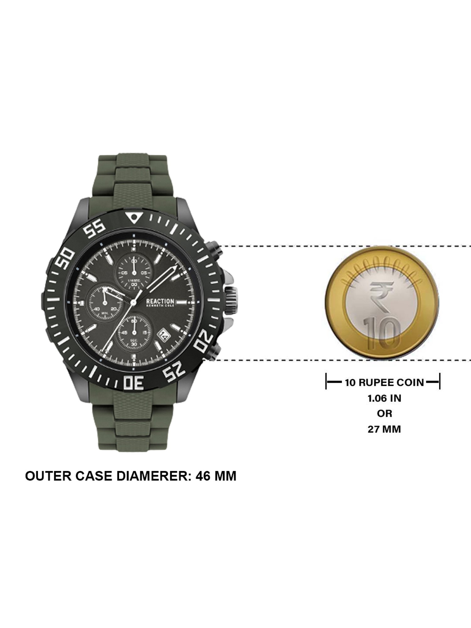 Reaction Kenneth Cole KRWGQ2193003 Prime Chronograph Watch for Men