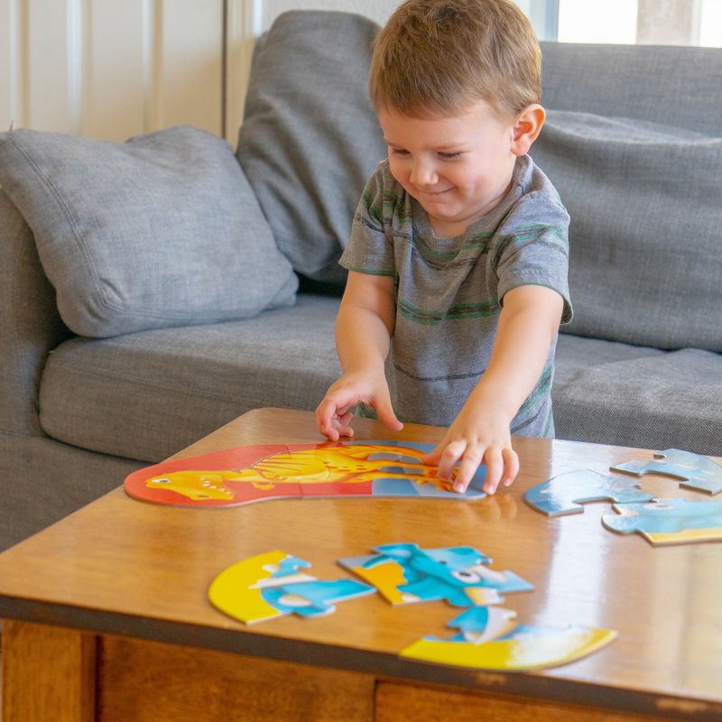 The Learning Journey My First 4-In-A-Box Puzzle Dinosaur 4 puzzles 2 to 8 pieces each