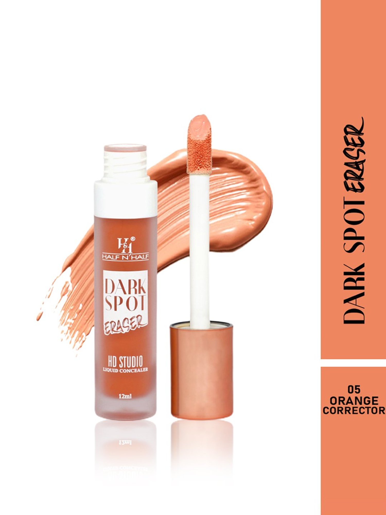 Half N Half Dark Spot Eraser HD Studio Liquid Concealer 05 Orange Corrector - 12 ml