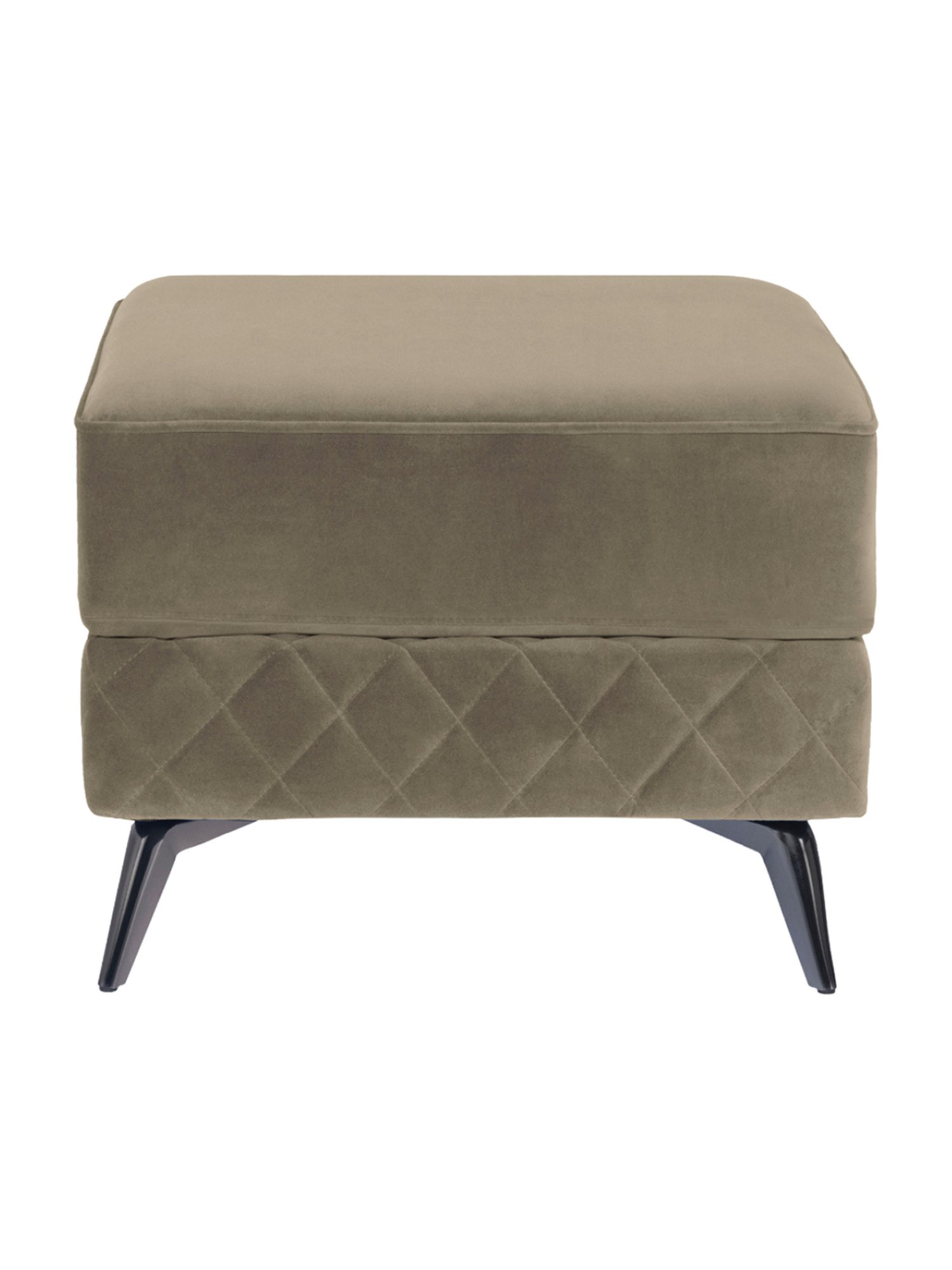 Duroflex Eden Brown Wood 1 Seater Ottoman