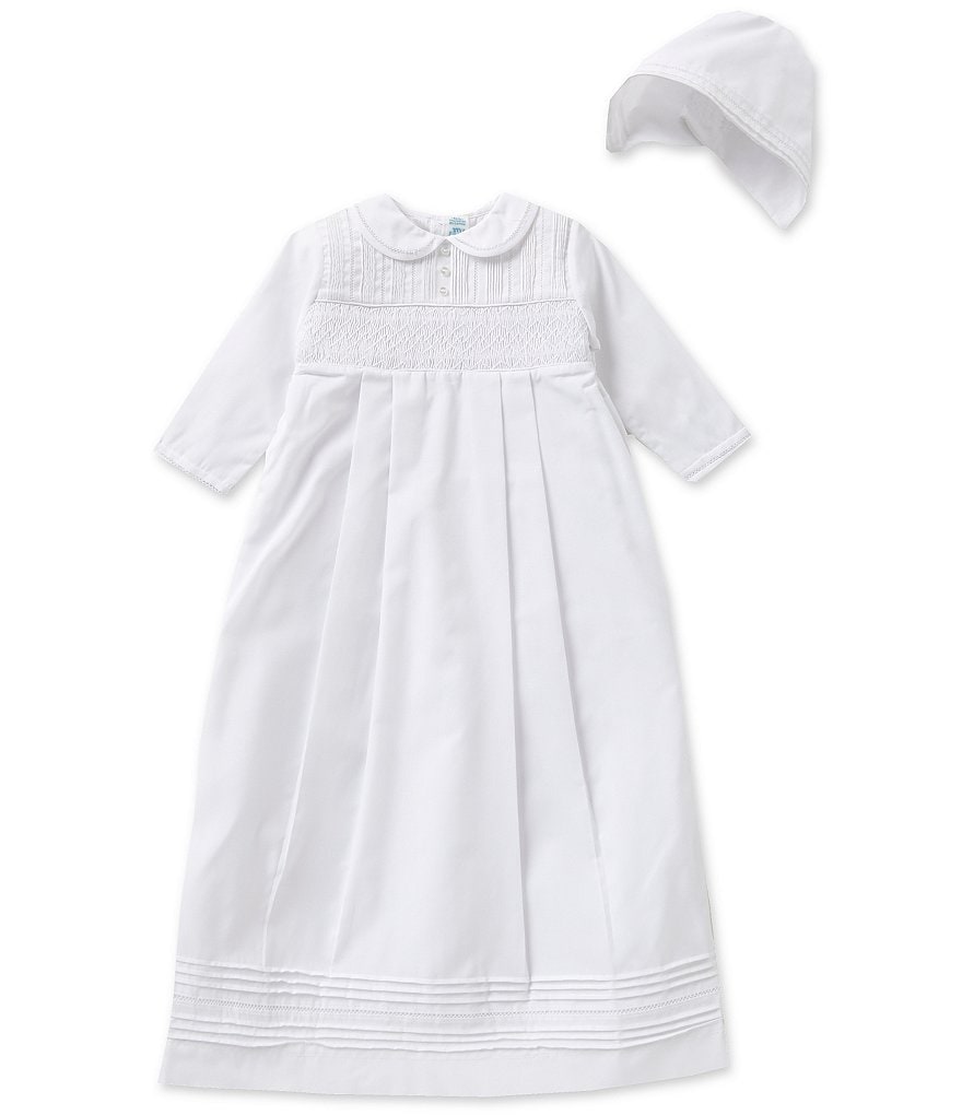 Feltman Brothers Baby Newborn-12 Months Christening Long-Sleeve Gown And Hat Set