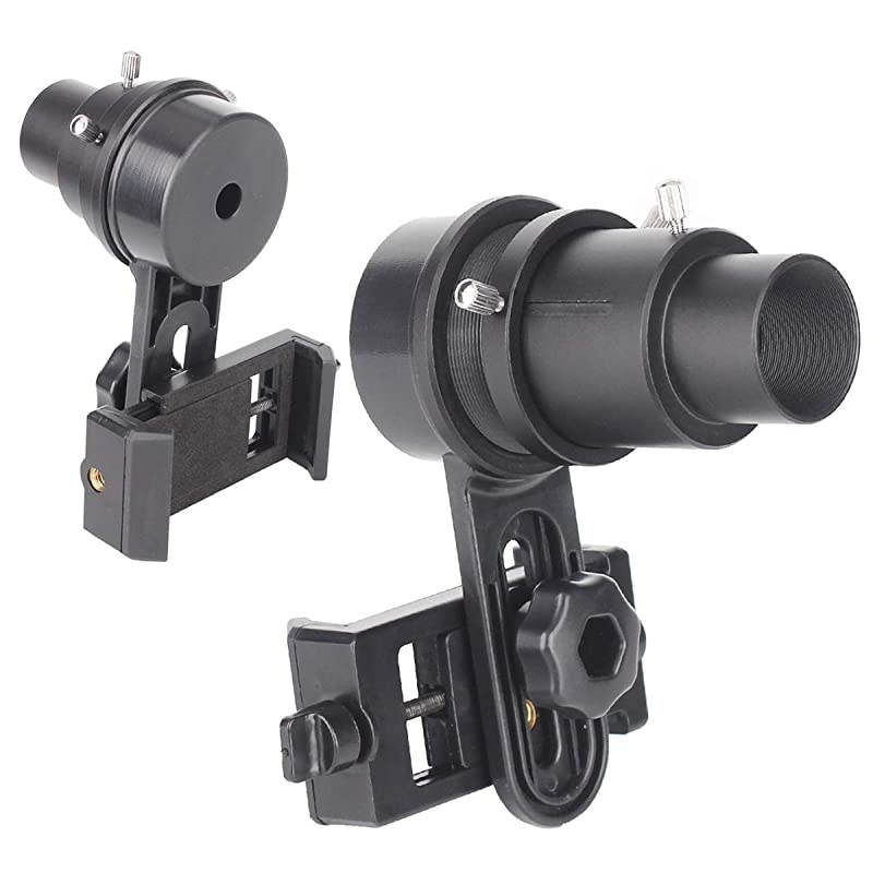 125quot Telescope Phone Adapter 2019 Newest Updated Quick Aligned Smartphoto Adapter Mount for Refractor amp Reflector Telescope with Builtin 15X Barlow Lens