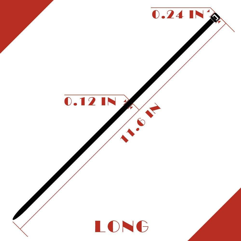 Black Cable Ties Zip Ties Selflocking Nylon Ties Cable Organizer Heavy Duty Multi-Purpose Ties 100 Percent Nylon Shop Supplies ties Nylon Office Cable pc Cable Wire Ties Adjustable Cable Tie 150 PCS