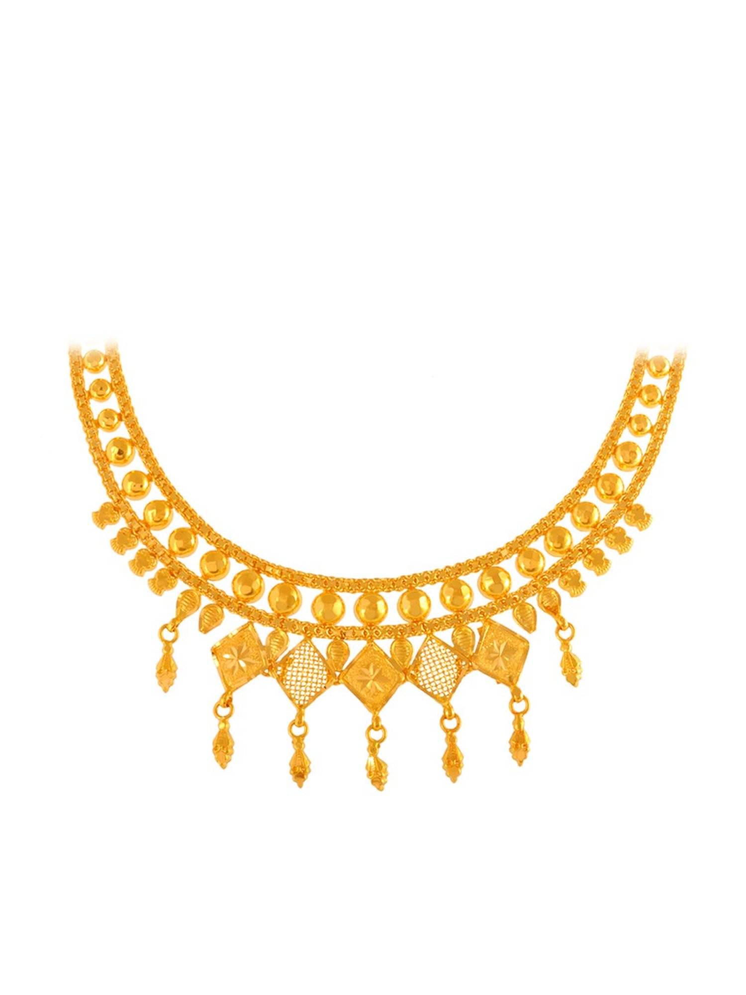 CKC Repouss&iquest; Work Rudraksha Gold Extender Neck Chain: Spiritual Elegance