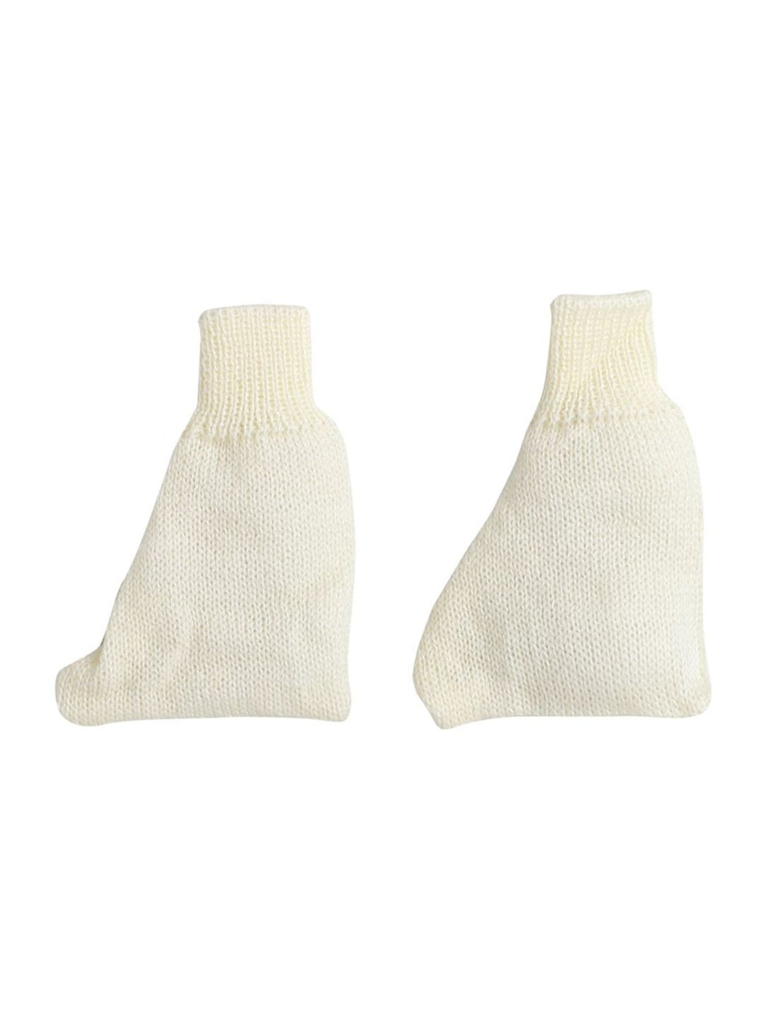 Little Angels Kids Cream Textured Pattern Full Sleeves Sweater Set