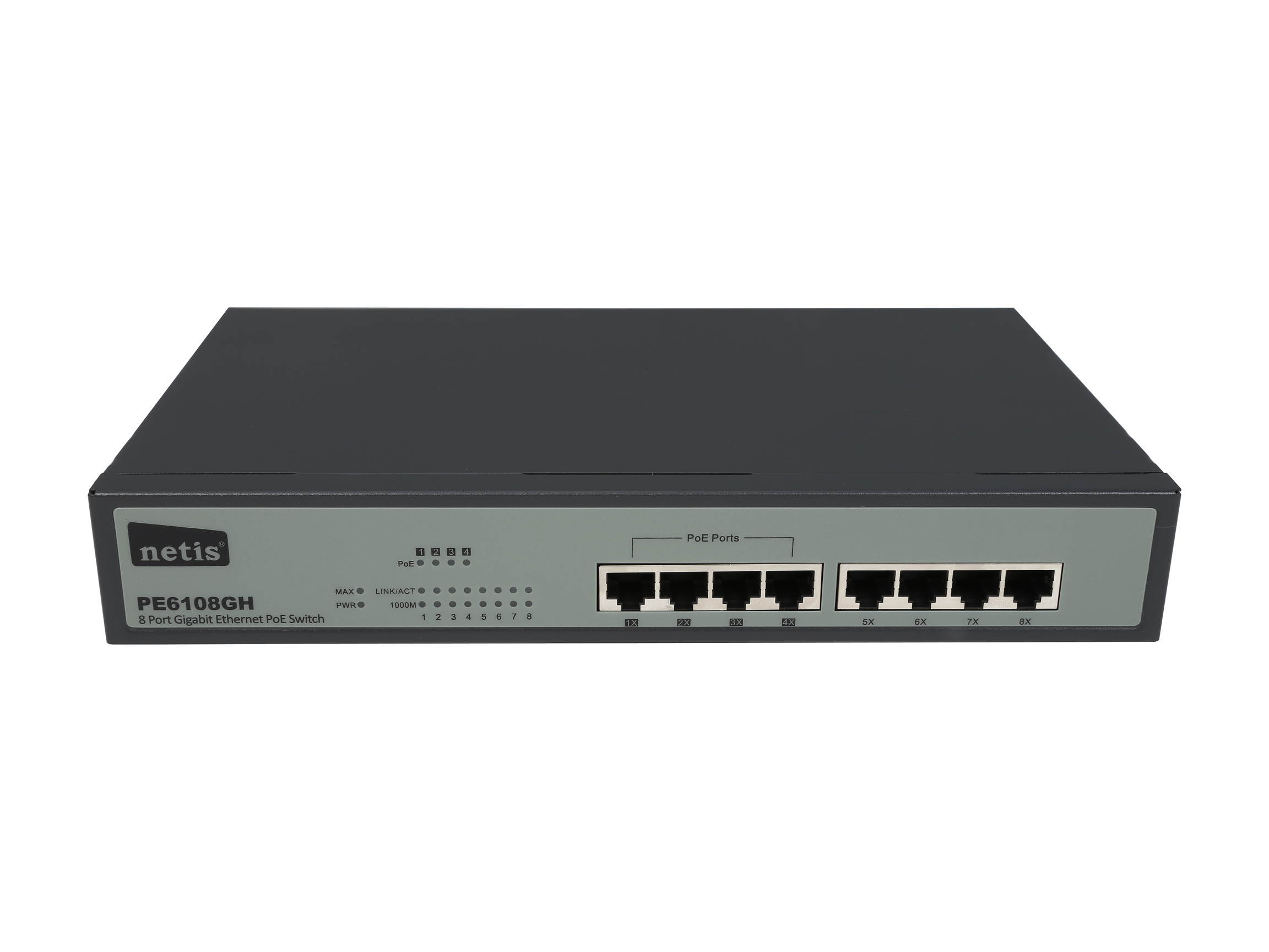 NETIS PE6108GH 8 Port Gigabit Ethernet PoE Switch/4 Port PoE/802.3at/af