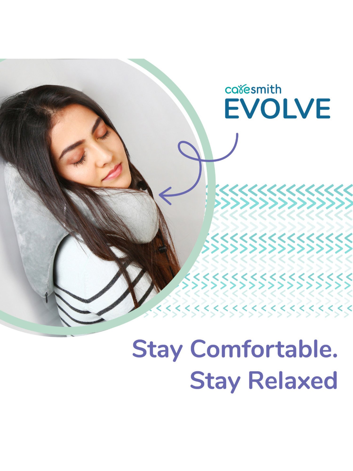 Caresmith Evolve CS111 Travel Pillow (Grey)