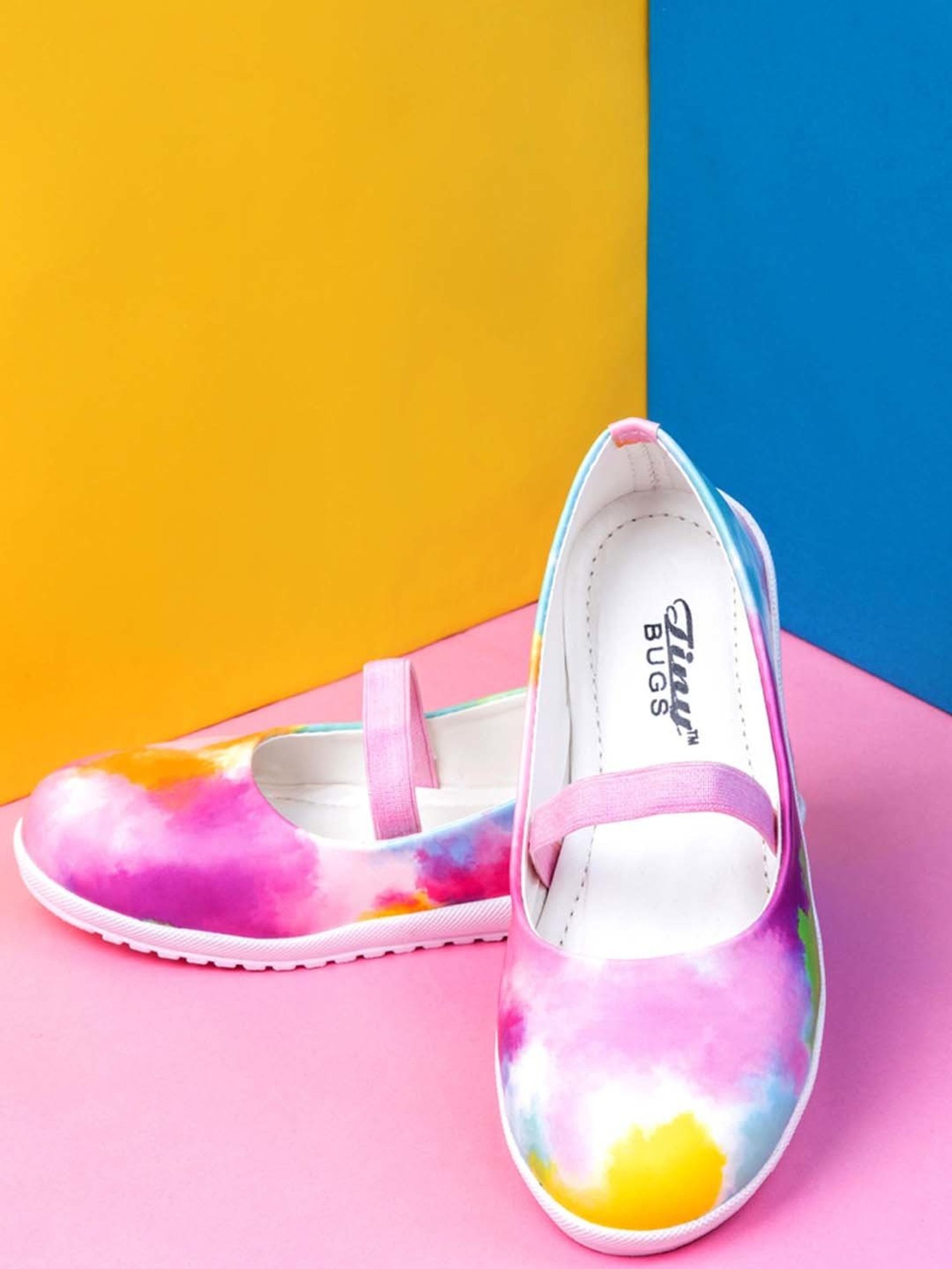 Tiny Bugs Kids Multicolor Mary Jane Shoes