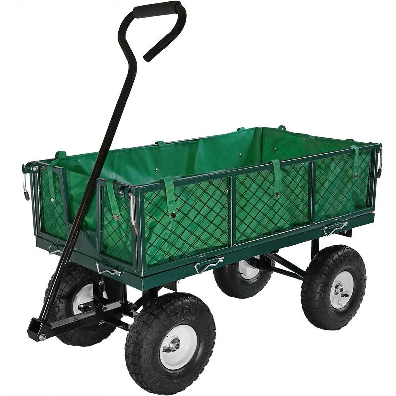 Gorilla Carts Steel Utility Garden Cart with Removable Sides Capacity