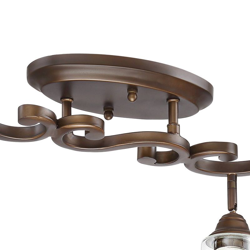 Pro Track Myrna Bronze Scroll Track Fixture with 4-Lights