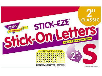 Stick-Eze 2 In Letters & Marks Red