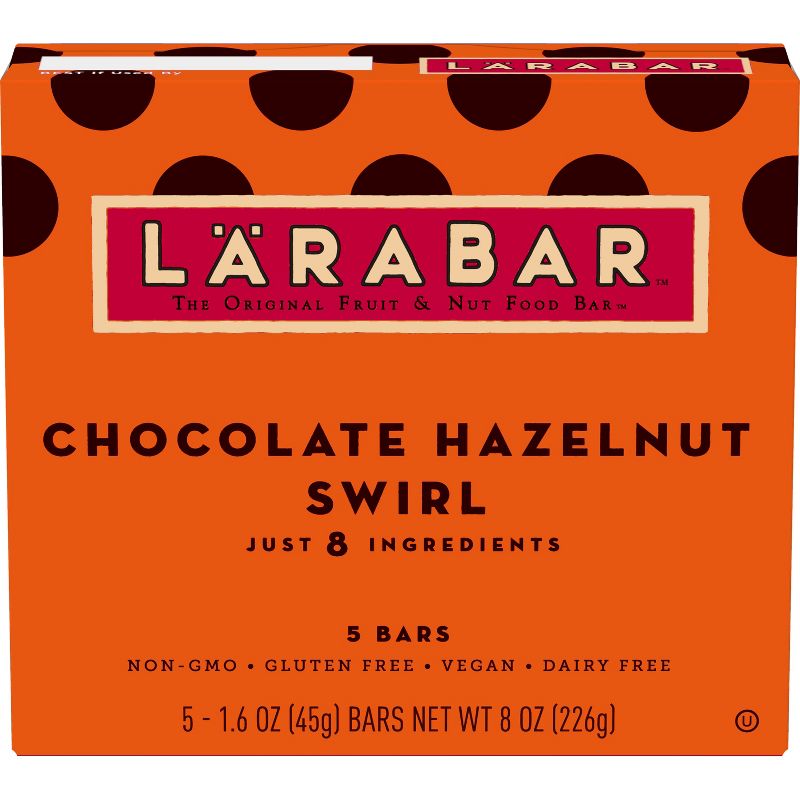 Larabar Chocolate Hazelnut Swirl Fruit and Nut Bars - 5ct