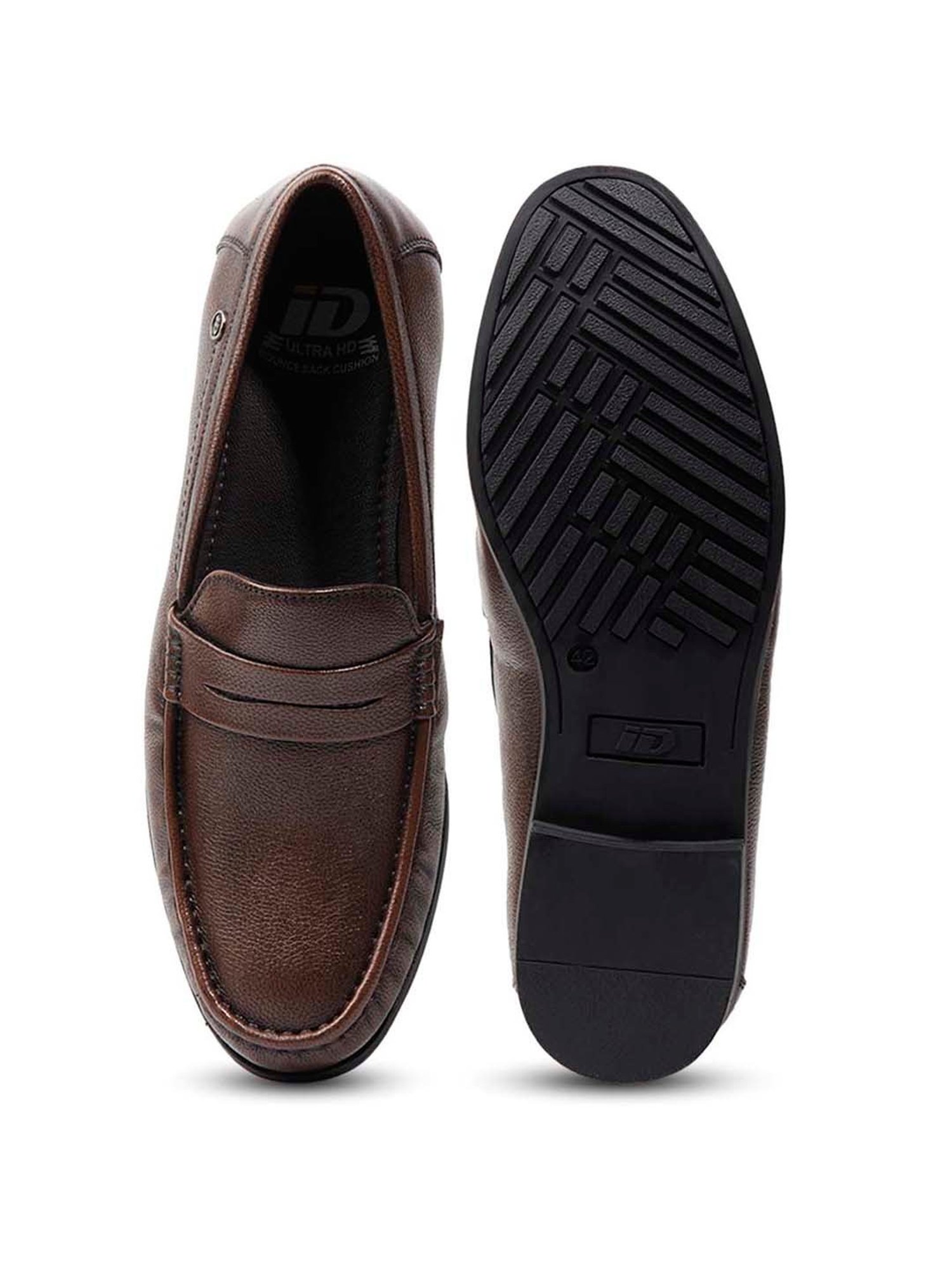 ID Men's Brown Formal Loafers