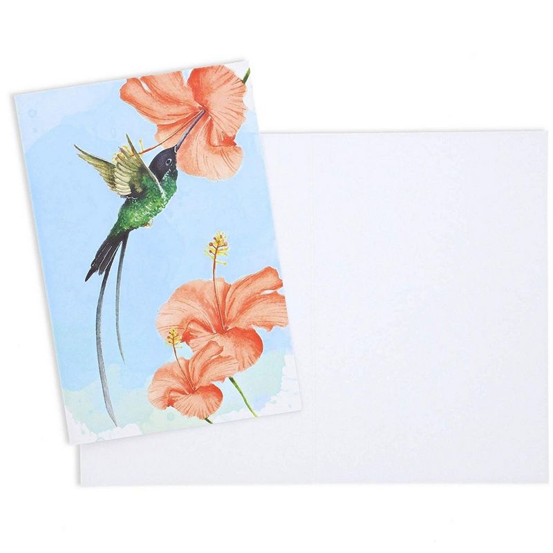 Sustainable Greetings 48-Pack Blank Hummingbird Note Cards with Envelopes, 12 Assorted Designs (4 x 6 in)