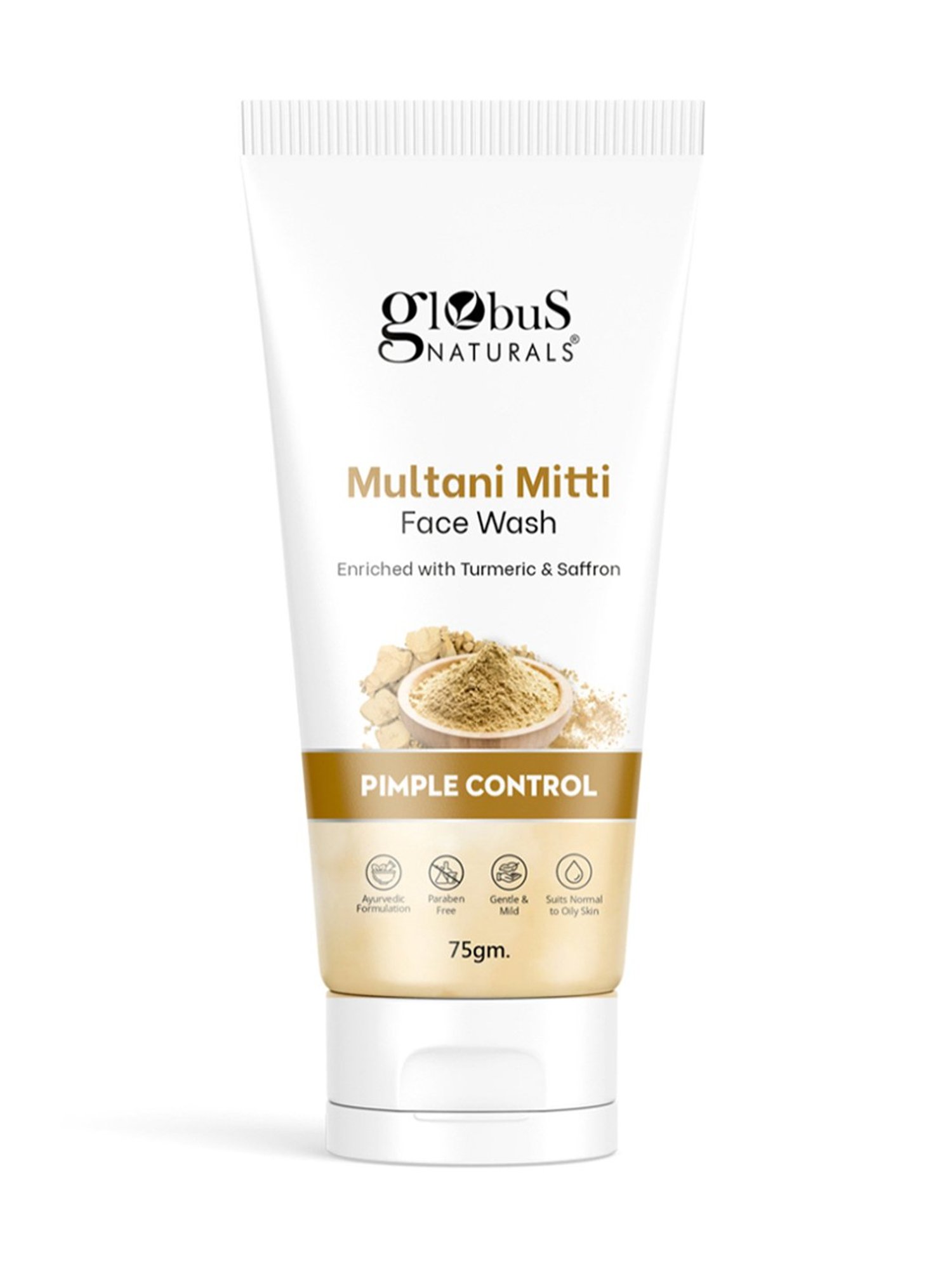 Globus Naturals Multani Mitti Face Wash - 75 gm