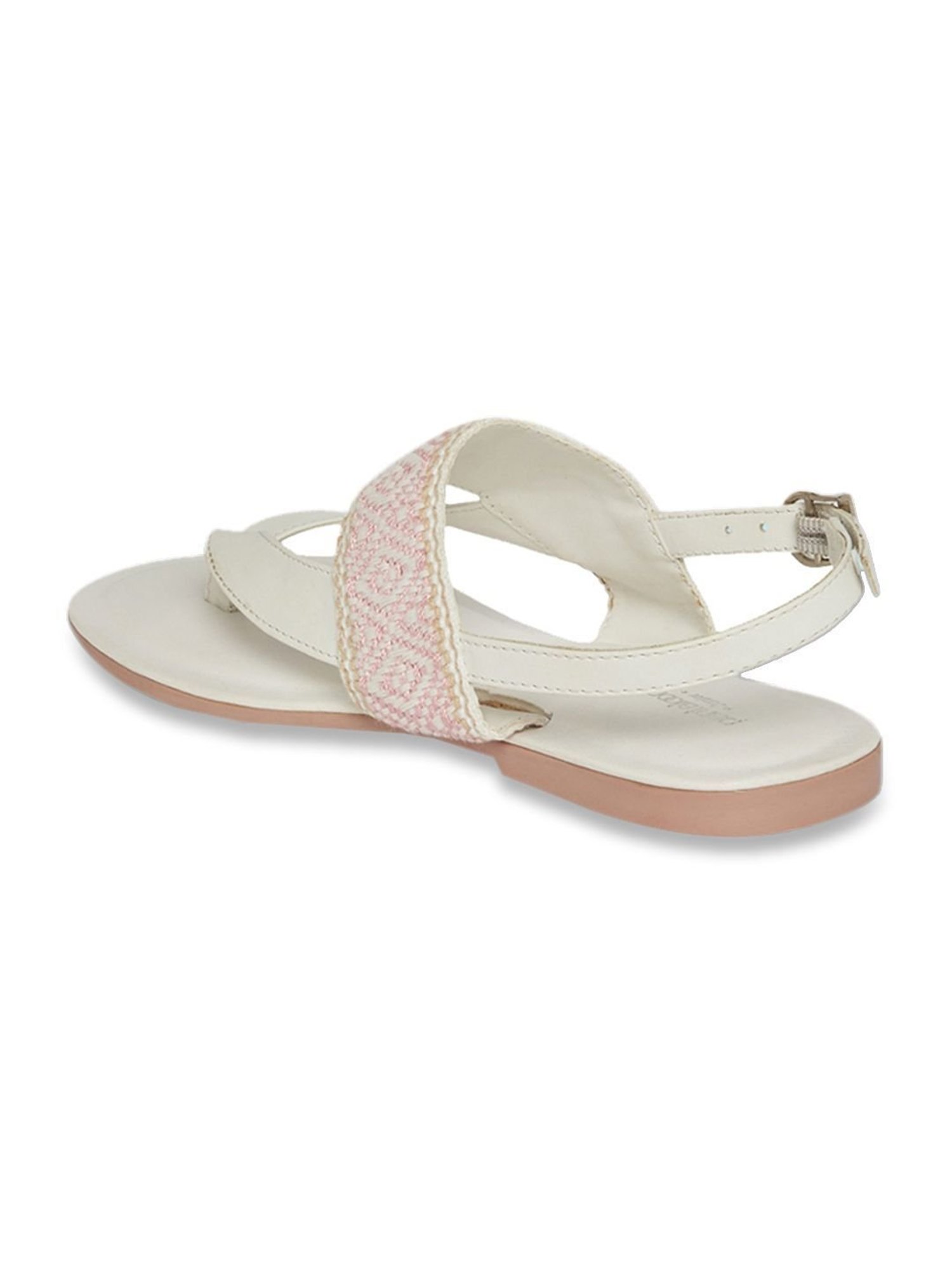 Shoetopia Kids Beige Toe Ring Sandals