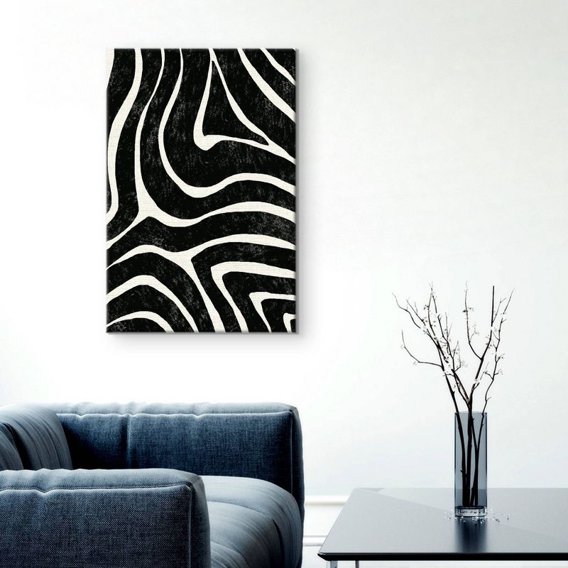 24" x 36" Lino Zebra Stripes by The Studio Art on Canvas - Fine Art Canvas