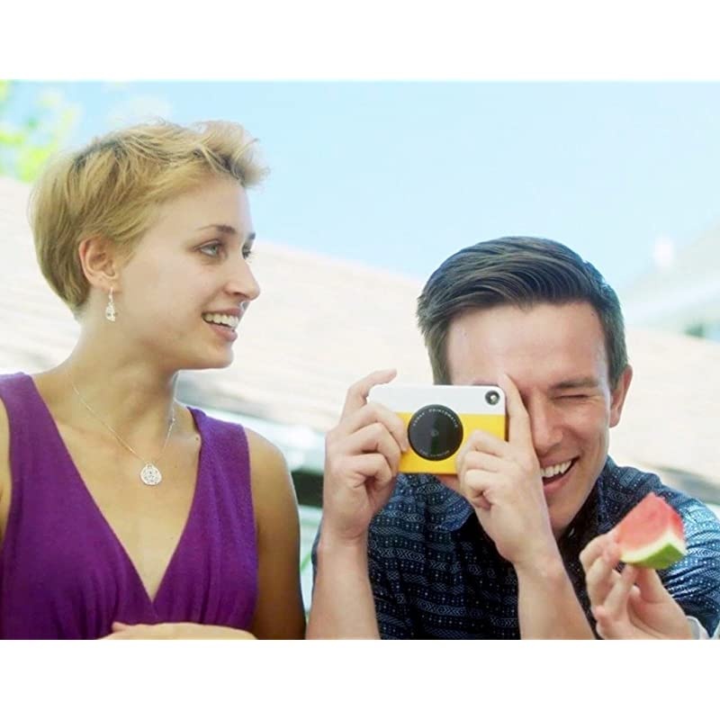 KODAK Printomatic Digital Instant Print Camera Full Color Prints On  2x3 StickyBacked Photo Paper Black Print Memories Instantly