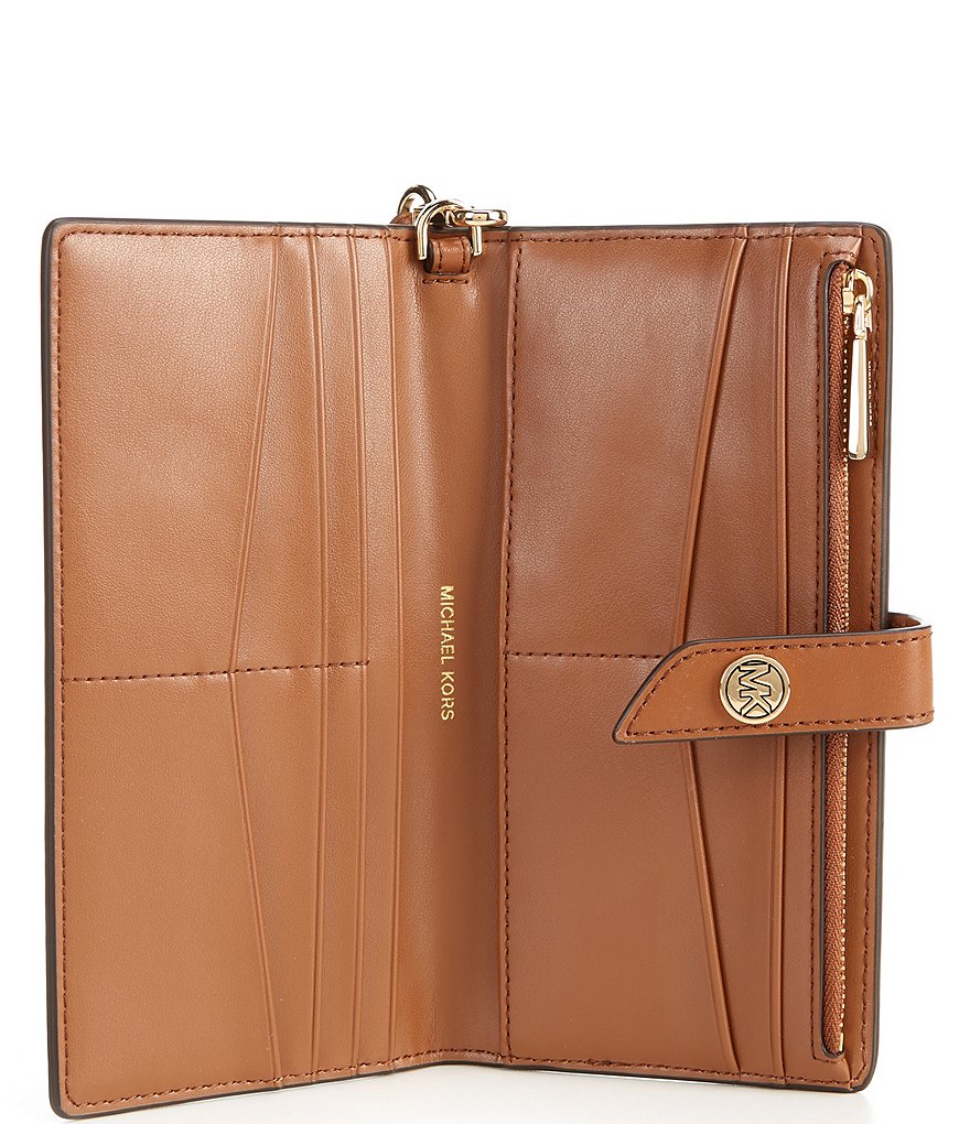 Michael Kors Zebra Signature Jet Set Double Zip Wristlet