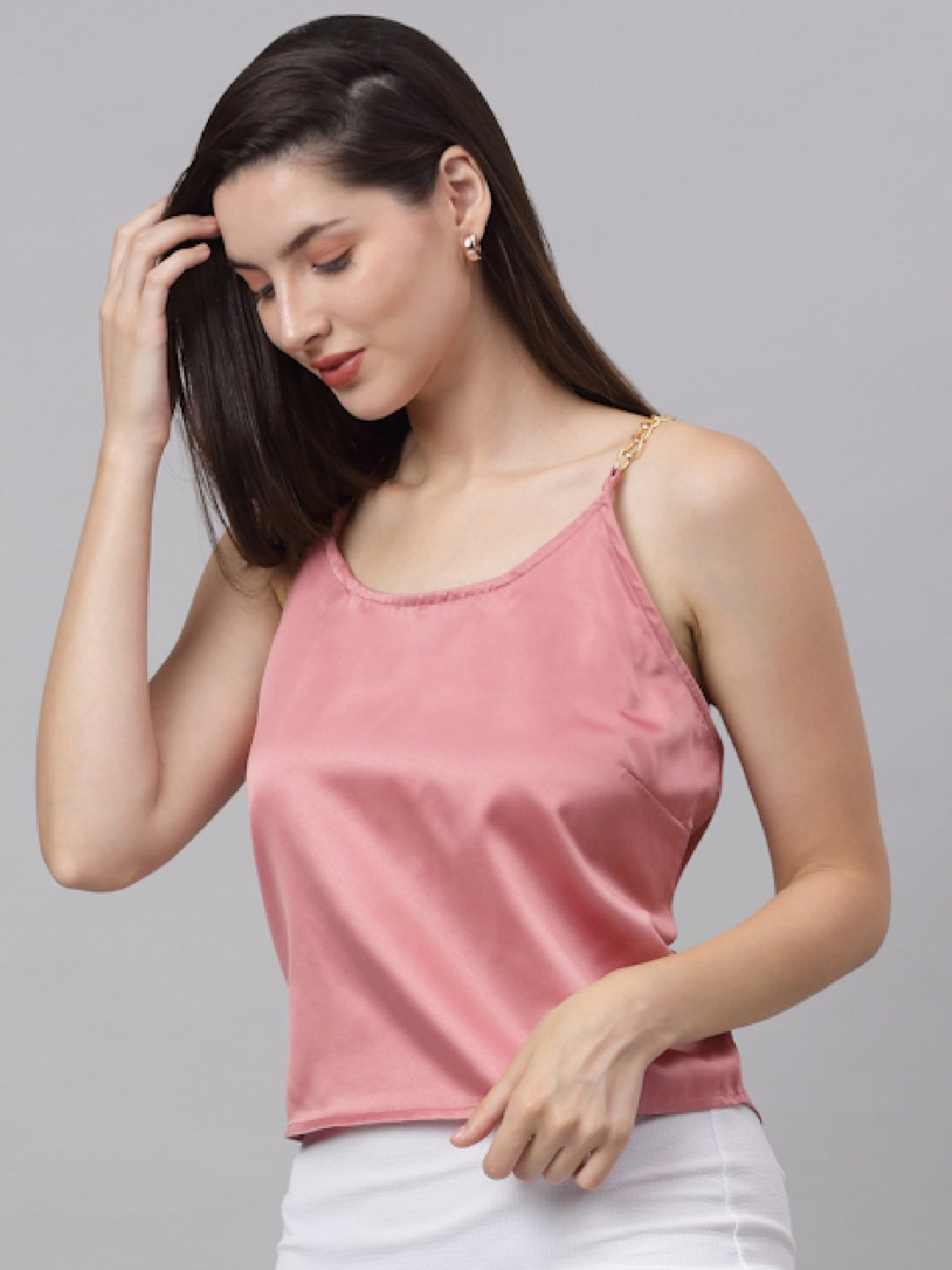 NEUDIS Pink Spaghetti Top