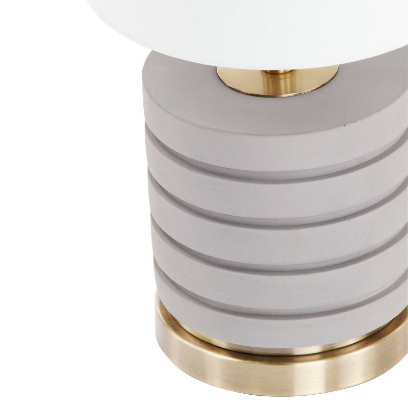 Niscap Table Lamp (Includes Light Bulb) Gray - Southern Enterprises