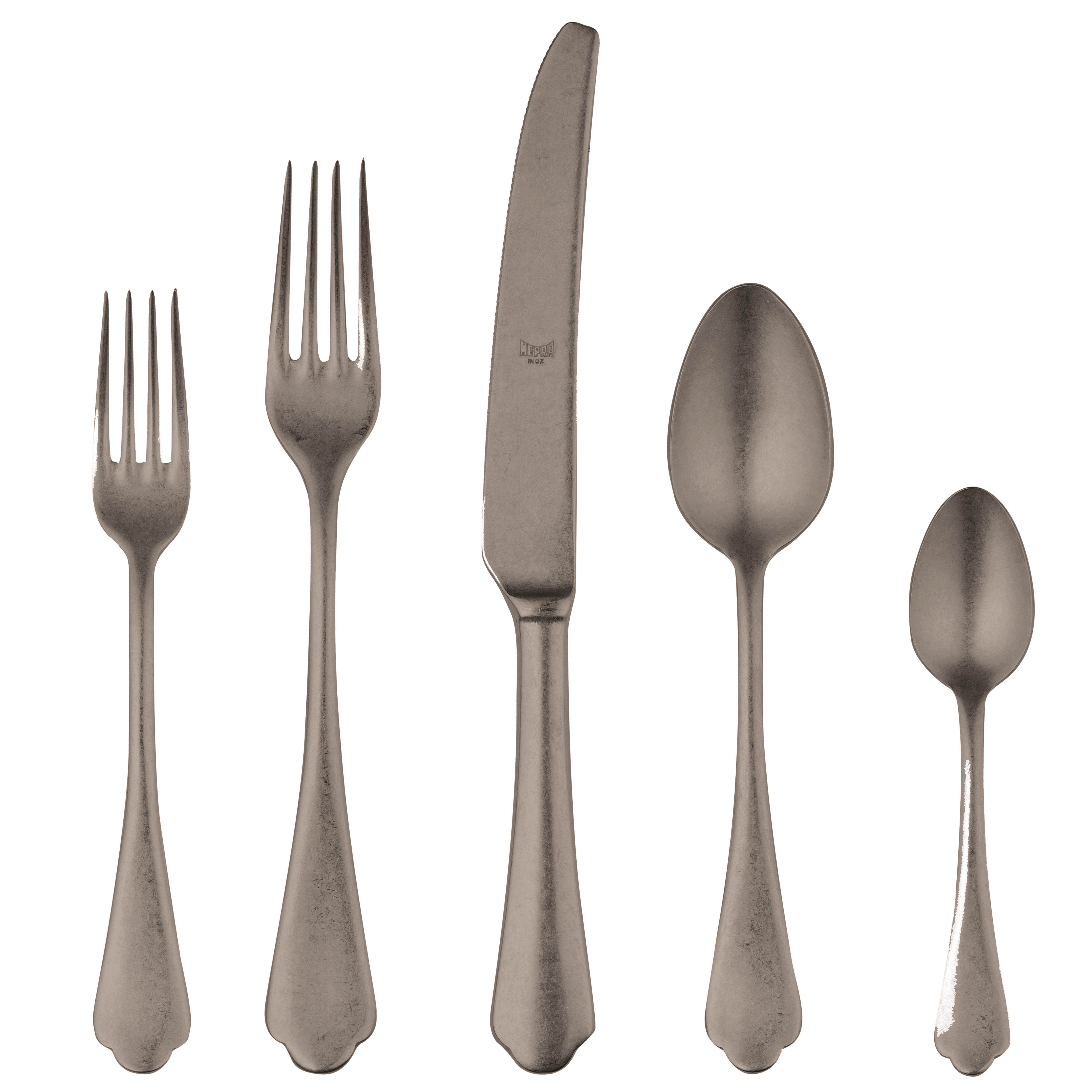 CUTLERY SET 5PCS DOLCE VITA PEWTER ORO NERO