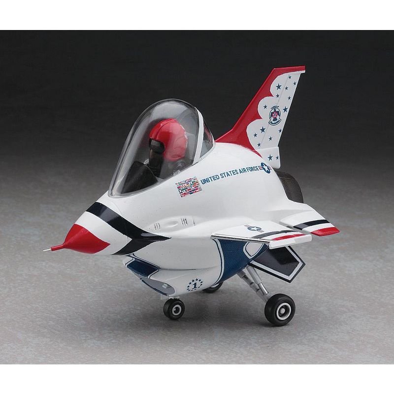 Hasegawa Eggplane Series 60124 Egg Plane F-16 "Thunderbirds" Aircraft Model Kit