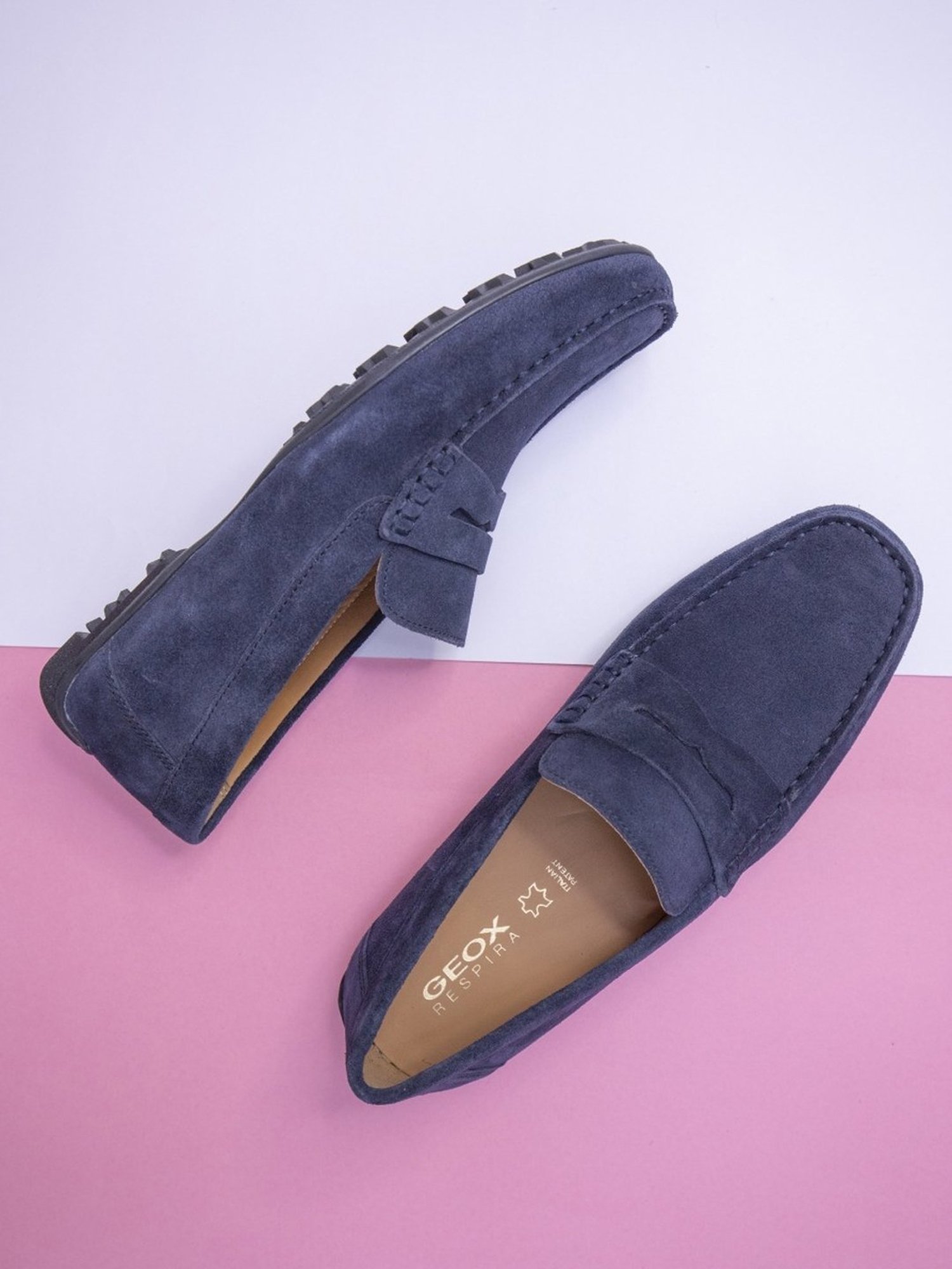 Geox Men's U Kosmopolis+Grip Navy Loafers