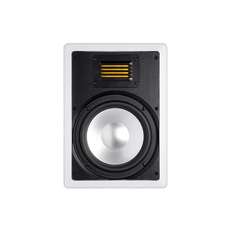 2Way inCeiling Speaker 8 Inch Single with Ribbon Tweeter and Paintable Magnetic Grille Amber Series