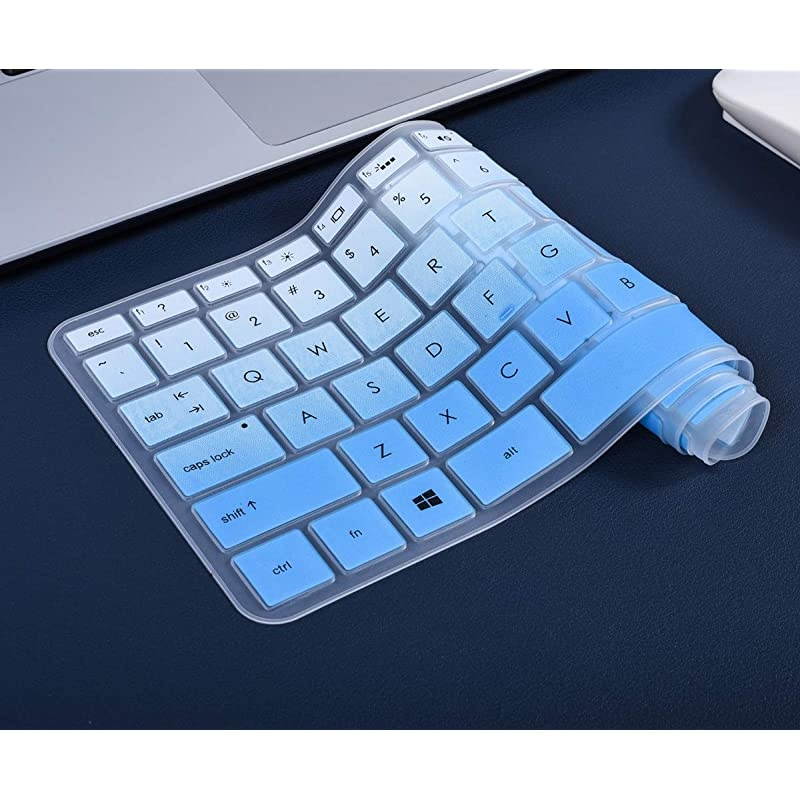 Keyboard Cover for 2019 HP 14 inch LaptopNew HP Pavilion x360 14 inch Keyboard Cover 14MBA 14MBF 14MCD 14MDH 14BW 14cm 14CF Series HP 14 inch Keyboard Cover Skin Gradual Blue