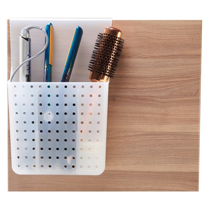 Over Door Hair Tools Organizer with Dividers Frost/Gray - Madesmart