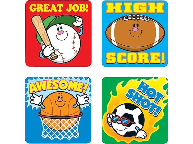 CARSON-DELLOSA Sports Motivational Stickers 636