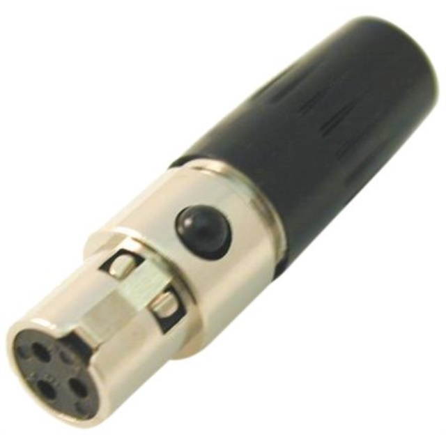 Switchcraft TA3FL Mini 3-Pin Female Microphone XLR Plug with Larger Cable Entry