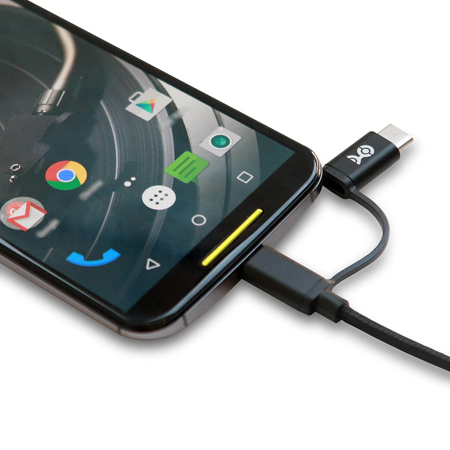 Cable Matters 2-Pack 2-in-1 USB C Cable (USB C Charging Cable) with Tethered USB C to Micro USB Adapter (Micro USB to USB C Adapter) 6.6 Feet for Samsung Galaxy S9/S8/Note 8 and More