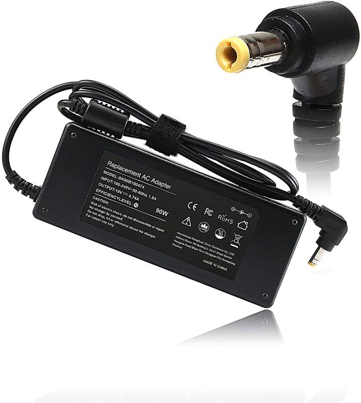90W AC Adapter Laptop Charger for Toshiba Satellite L305 L305D L455 L505 L505D L635 L655 L655D L745 L755 L775 L855 L875 C655 C675 C850 C855 PA3714U-1ACA PA3917U-1ACA PA5177U-1ACA Power Supply Cord