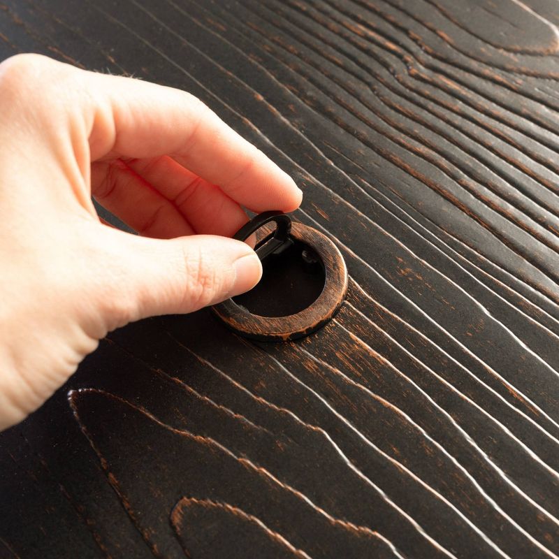 Langhorne Square Aluminum LPG Fire Pit - Bronze - Fire Sense