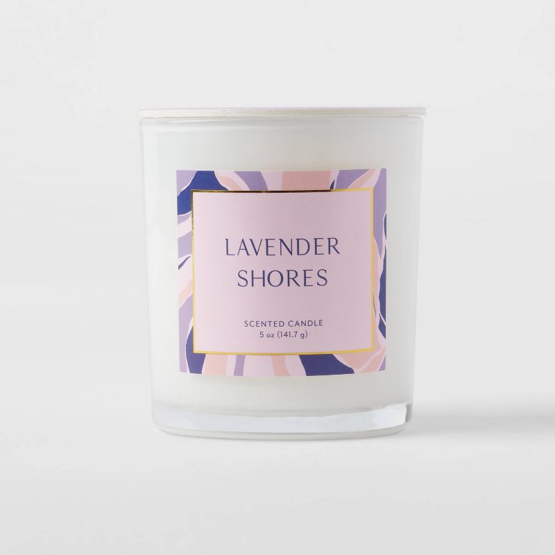 5oz Glass Jar Lavender Shores Candle - Opalhouse™