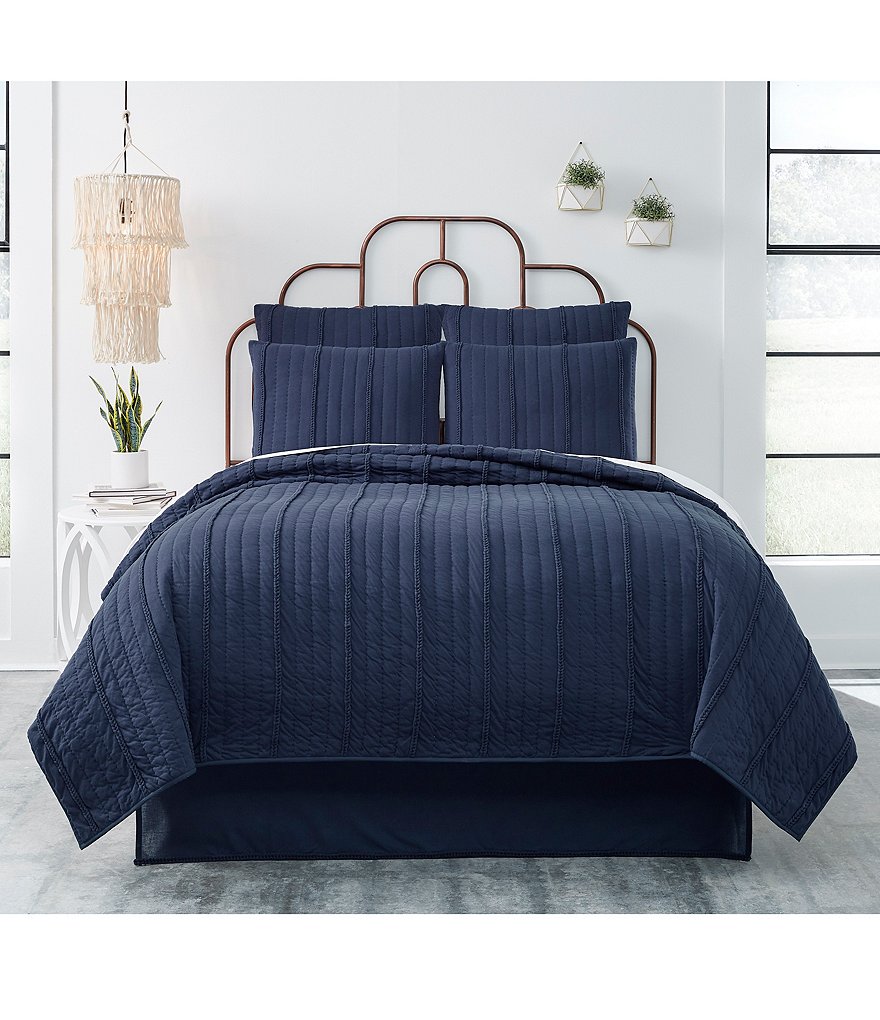 Studio D Haley Braided Cotton Jersey Quilt