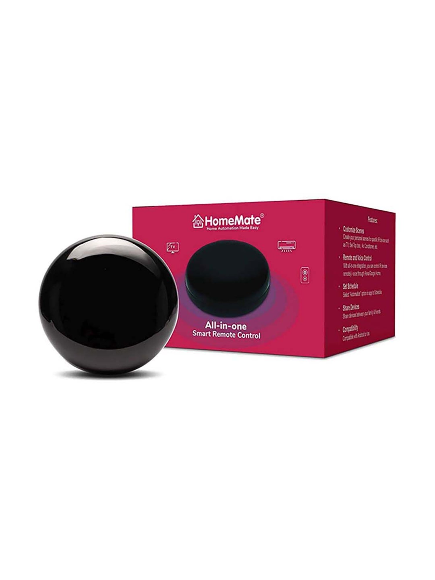 HomeMate Wi-Fi Smart IR Control Hub (Black)