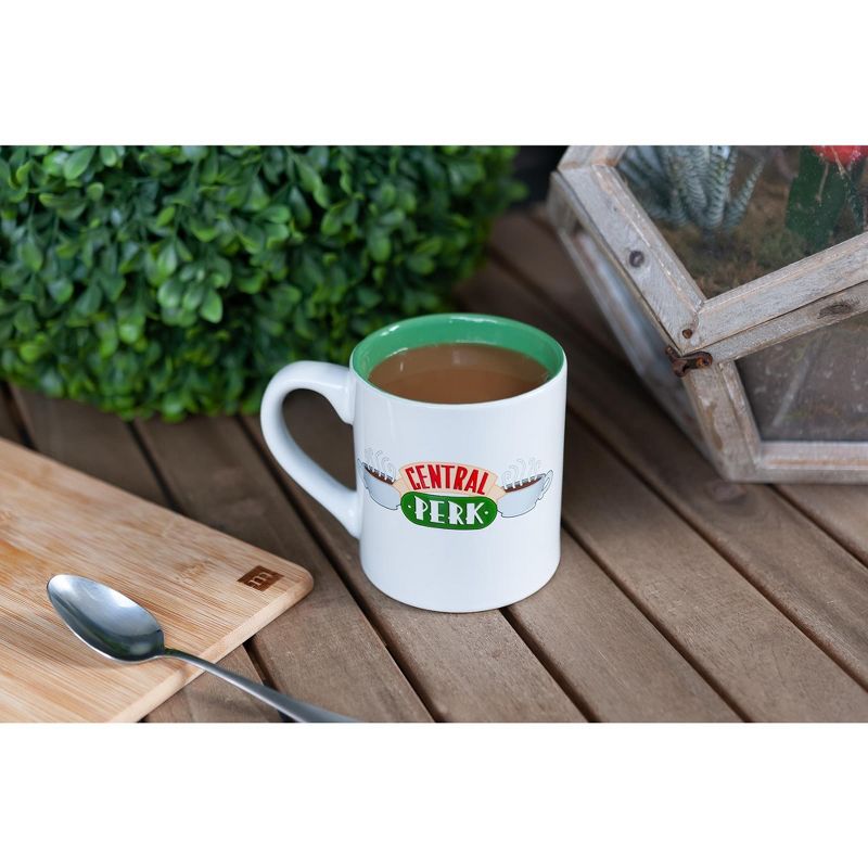 Silver Buffalo Friends Central Perk Ceramic Coffee Mug | Friends Coffee Shop | Holds 14 Ounces