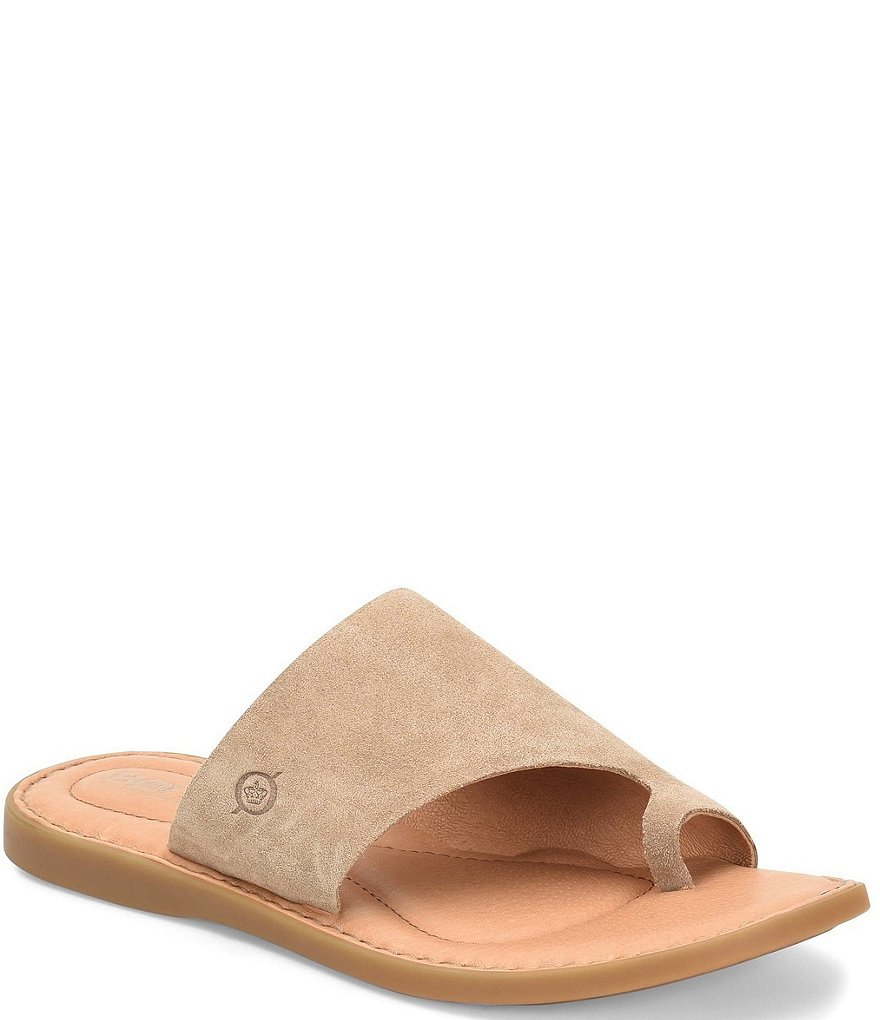 Born Inti Leather Toe Ring Sandals