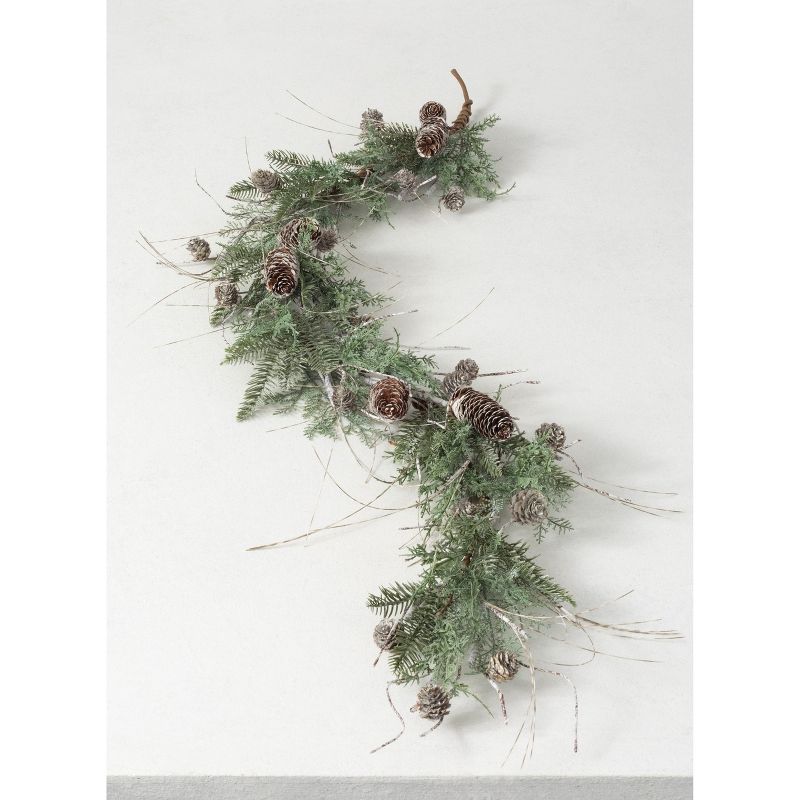Sullivans 6' Cedar & Pine Artificial Garland 72"L Green
