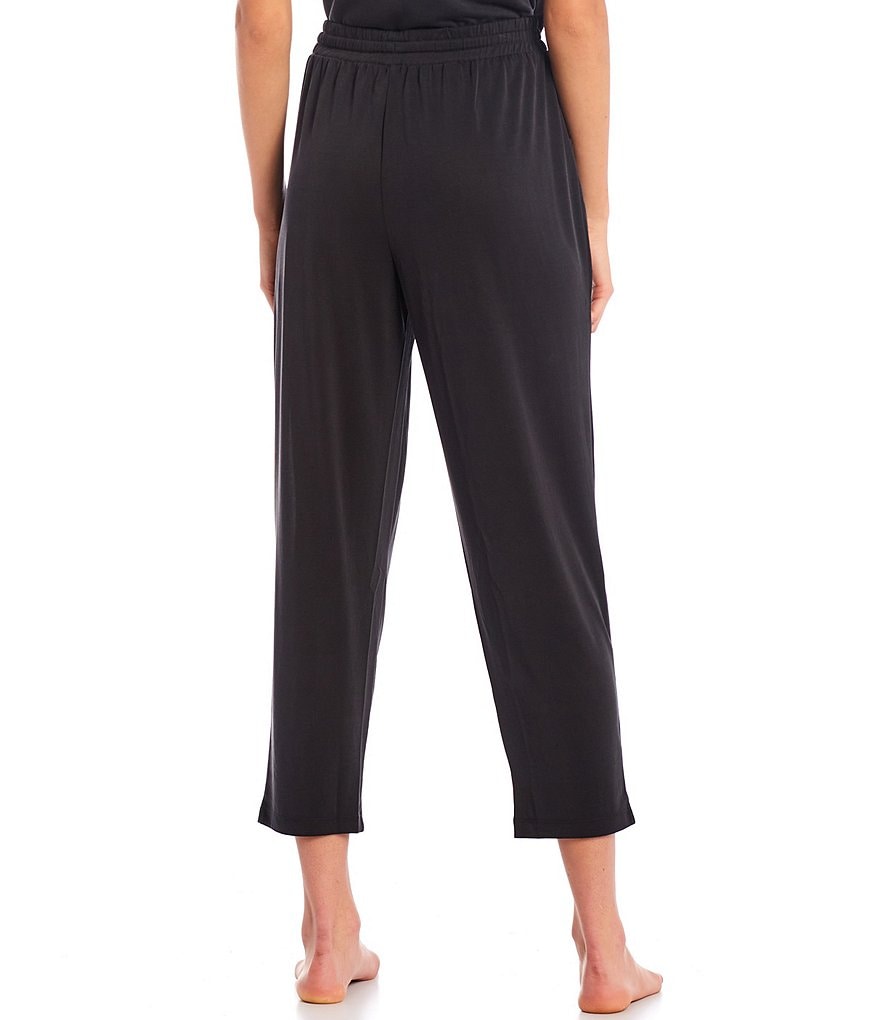 Nottibianche Easy Essentials Solid Jersey Knit Cropped Coordinating Sleep Pants