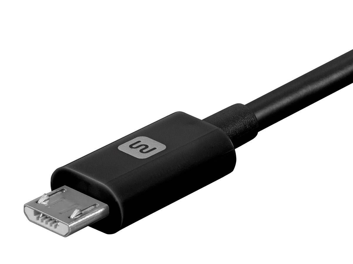 Monoprice USB-A to Micro B Cable - 10 Feet - Black, Polycarbonate Connector Heads, 2.4A, 22/30AWG - Select Series